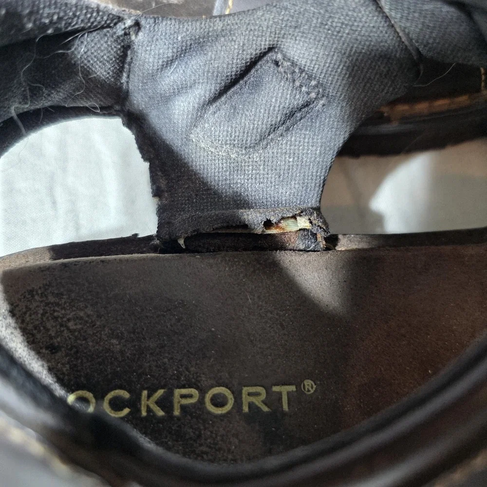 Rockport Men's Leather Sandals‎ Cushioned Footbed Straps Size 12 Medium